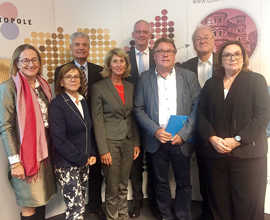 Die trierer Delegation beim Quattropole-Treffen in Luxemburg