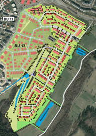 Der Lageplan des Baugebiets BU 14. Karte: Stadtplanungsamt