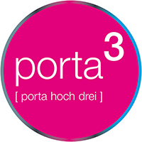 Logo Porta hoch drei