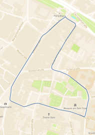 Strecke des Radrennens 3. Großer Preis von Trier am 4. Juni 2023
