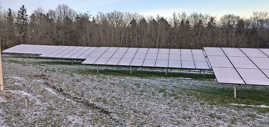 Solarmodule des Kraftwerks in Pölich