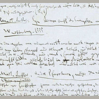 Auszug aus dem Exzerptheft von Karl Marx 1858–1862 mit Notizen zum Thema Reformation und Martin Luther. Foto: Institut für Sozialgeschichte Amsterdam