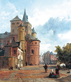 George Clarkson Stanfield: Ansicht des Trierer Domes von Norden, 1856/57, Museum am Dom Trier