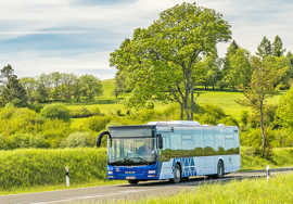 Ein Linienbus unterwegs in der Region Trier