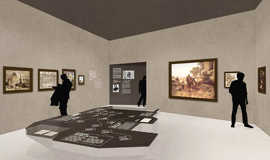 Die Ausstellungsräume im Stadtmuseum beinhalten als Besonderheit eine Medienstation in der Mitte des Raumes, an der beispielsweise Briefe von Marx gelesen werden können.