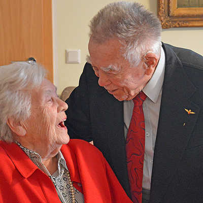 Marianne und Friedrich Reucher sind auch nach 65 Jahren noch glücklich verheiratet. Foto: Seng