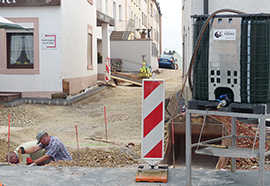 Der Ausbau der Udostraße im Stadtteil Euren hat begonnen