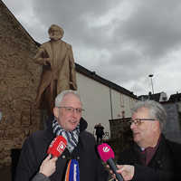 OB Wolfram Leibe und Baudezernent Ludwig mussten zahlreiche Interviews geben.