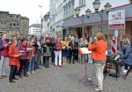 Bei der Chormeile wird die Trierer Fußgängerzone zu einer einzigen großen Konzertbühne.