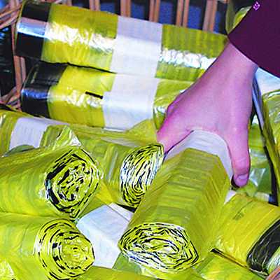 An den Ausgabestellen können jeweils zwei Gelbe Säcke mitgenommen werden.