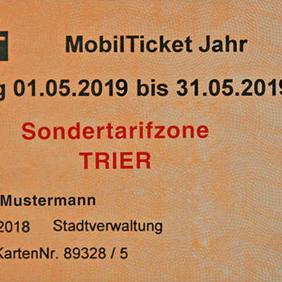 Die Busse der Stadtwerke fahren seit 2001 im Rahmen des Verkehrsverbunds Region Trier. Ob es wirklich bald Bustickets für eine Sondertarifzone Trier im VRT gibt, wie in dieser Fotomontage, steht noch nicht fest.