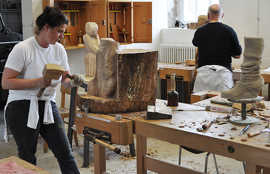 Foto: Bildhauerkurs in der Europäischen Kunstakademie