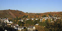 Hügel und Weinberge rund um Olewig