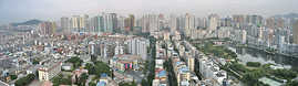 Die Skyline der südostchinesischen Stadt Xiamen, mit der Trier freundschaftliche Kontakte pflegt.