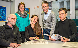 Foto: Bernd Weihmann, Anja Loch, Laksmi Anhäuser, Stefan Zawar-Schlegel und Simeon Friedrich, Verantwortlicher für die Gemeinwesenarbeit im Jugendamt.