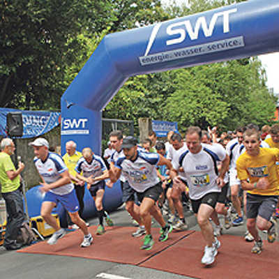 Beim Firmenlauf 2012 gingen 150 Teams mit 450 Läufern ins Rennen. Foto: Stadtwerke