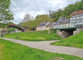 Moselradweg an der Kaiser-Wilhelm-Brücke