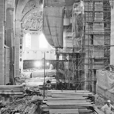 1974 war der Innenraum des Trierer Doms eine große Baustelle. Archivfoto: Dom-Information