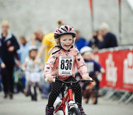 Fahrradrennen für Kleinkinder