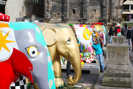 Letzter gemeinsamer Auftritt der Elefanten vor der Versteigerung am kommenden Samstag  im Bobinet-Quartier in Trier-West. 