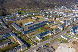 Überblick über das Gelände der ehemaligen Jägerkaserne in Trier-West.