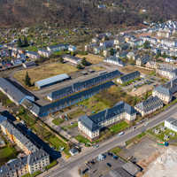 Überblick über das Gelände der ehemaligen Jägerkaserne in Trier-West.