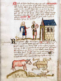 Bilderhandschrift „Äsop/Avian/Fabulae“ für den Schulgebrauch, um 1380