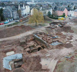 Vor der Neubebauung des Herz-Jesu-Geländes in Trier-Süd entdeckten Archäologen die Grundmauern einer römischen Wohnanlage. Foto: Landesmuseum