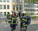 124 Einsatzkräfte von Feuerwehr und Hilfsorganisationen sowie 20 Polizistinnen und Polizisten waren am Gericht im Einsatz.
