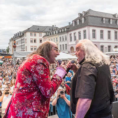 Auftritte der Lokalmatadoren Guildo Horn und Helmut Leiendecker sind beim Altstadtfest unverzichtbar. Leiendecker gehört auch zur Jury des Kreativwettbewerbs. Foto: TTM