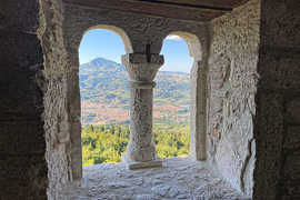 Blick auf Ascoli Piceno und Monte dell'Ascensione