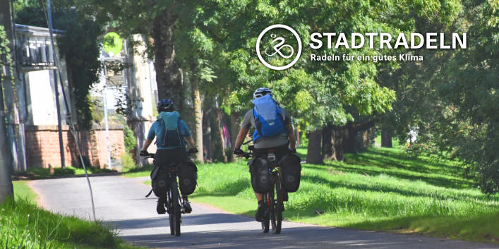 Radeln am Moselradweg in Trier.