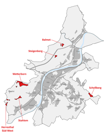Diese Gebiete sollen in der Fortschreibung des Flächennutzungsplans als potenzielle Standorte für Windkraft ausgewiesen werden.