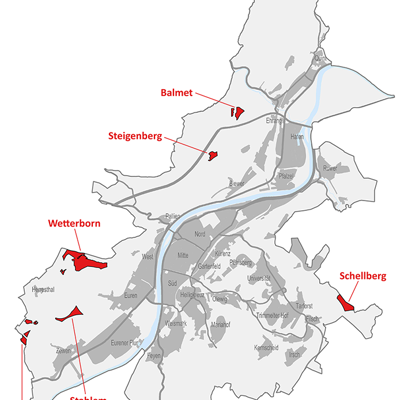 Diese Gebiete sollen in der Fortschreibung des Flächennutzungsplans als potenzielle Standorte für Windkraft ausgewiesen werden.