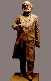 Entwurf der Karl Marx-Statue von Wu Weishan als Tonabguss.