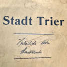 Deckblatt der vertraulichen Akten zum Stadttheater 1934-1936. Foto: Wissenschaftliche Stadtbibliothek