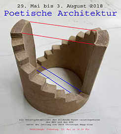 Plakat zur Schülerausstellung "Poetische Architektur"