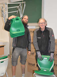 Sebastian Barth (links) und Bernhard Hess von der Umzugsfirma Knaf. Foto: Presseamt Trier Sebastian Barth (links) und Bernhard Hess von der Umzugsfirma Knaf. Foto: Presseamt Trier