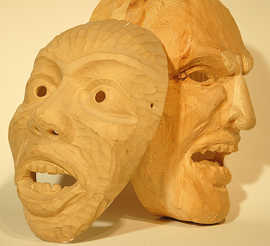 Holzmasken von Engel Mathias Koch