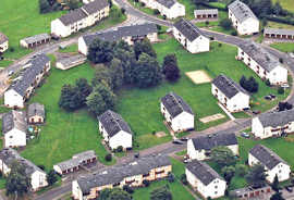 Foto: Luftbild der Wohnsiedlung Burgunderstraße