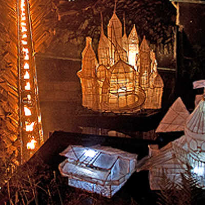 Mit zahlreichen Lampions soll der Petrispark in neuem Licht erstrahlen und den Besuchern ein Illuminationsspektakel der besonderen Art bieten. Foto: COOPERATIONS, Wiltz