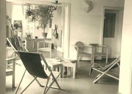 Inneneinrichtung im „Haus am Berg in der Sonne“ in Euren. Foto: Nachlass Hans Proppe, Stadtmuseum Simeonstift