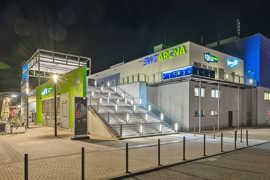 SWT-Arena bei Nacht