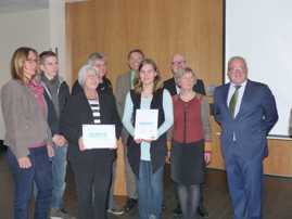 Die Preisträger der Auszeichnung "MINT-freundliche Schule" bei der Feierstunde am 11.11.2014 in Kaiserslautern.