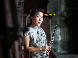 Das Auftritt der koreanischen Klarinettistin Heni Hyunjung Kim am 8. Februar steht unter dem Titel "Spieltrieb - Sonorous Body".