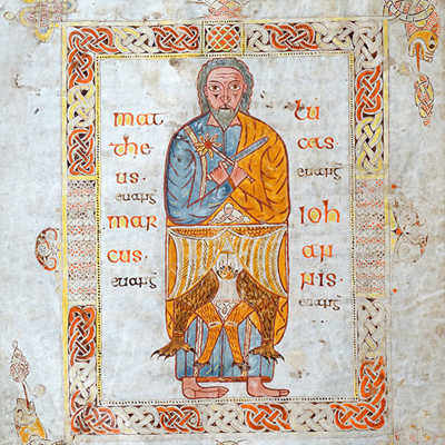 Das um 730 im Kloster  Echternach entstandene Thomas-Evangeliar besticht unter anderem durch die aufwendigen Buchmalereien. Foto: Markus Groß-Morgen