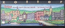 Eine Tafel der fair gehandelten Trier-Schokolade