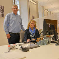 Jutta Kratz und Amtsleiter Guido Briel freuen sich auf die Kunden im neuen Bürgeramt.