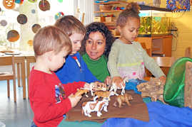 Foto: Alltagsintegrierte Sprachförderung im Kindergarten