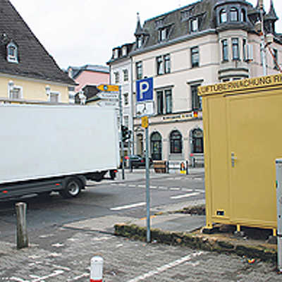 Die Messstation des Landesumweltamts an der Kaiserstraße registriert kontinuierlich die Schadstoffkonzentration in der Luft.